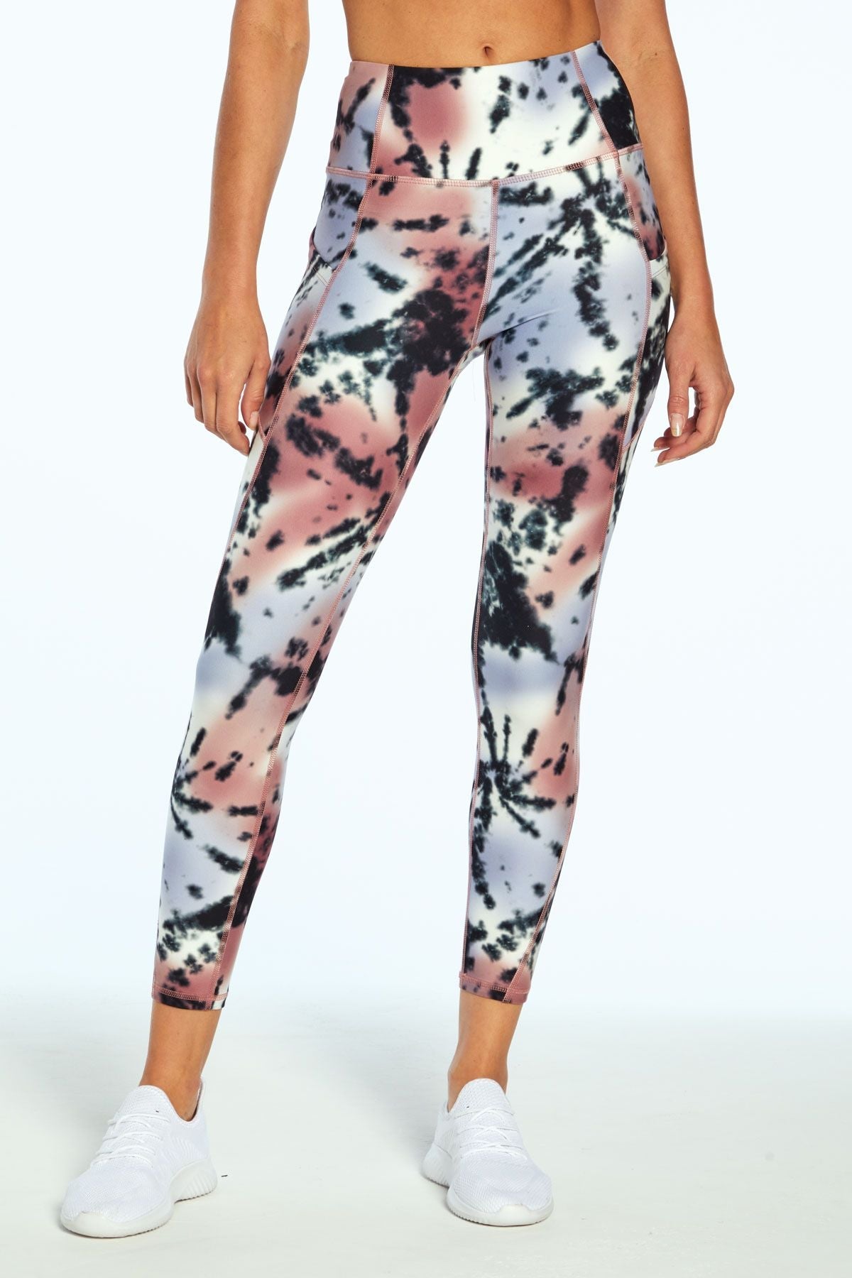 High Waisted Tummy Control Tie Dye Leggings with Pockets