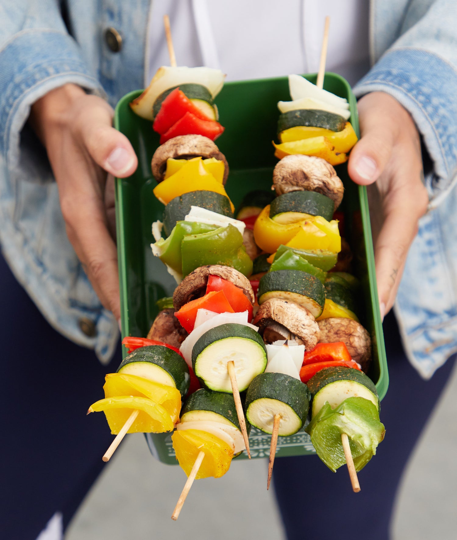 Lemon-Garlic Veggie Kabob - A Summer Staple