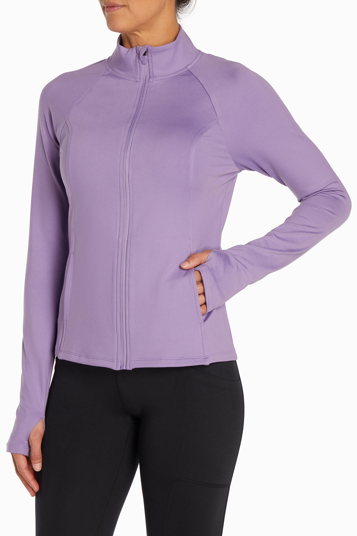 Essential Yoga Jacket (Chalk Violet)