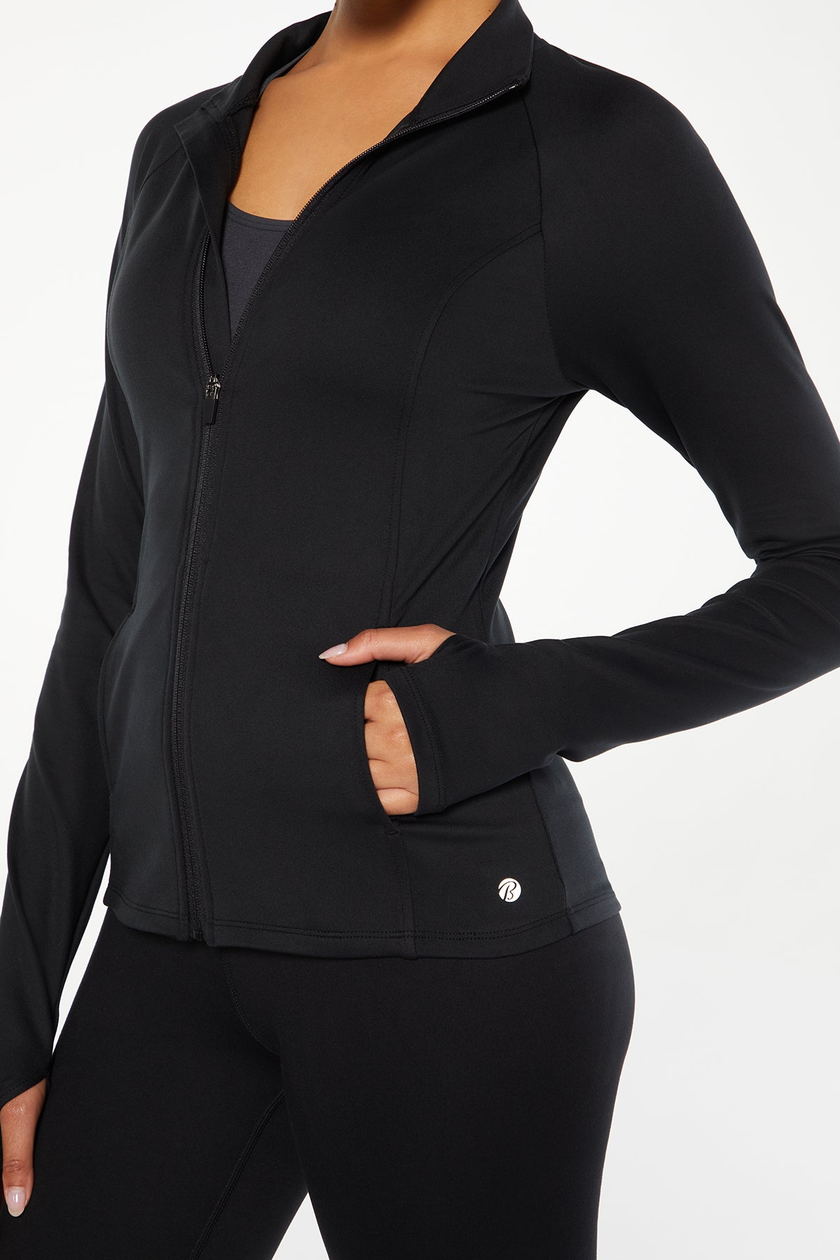 Black yoga jacket best sale