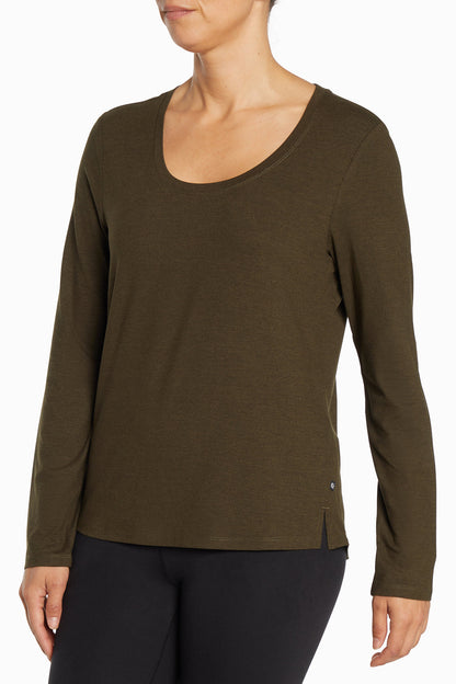 Susan Long Sleeve Top (H. Rosin)