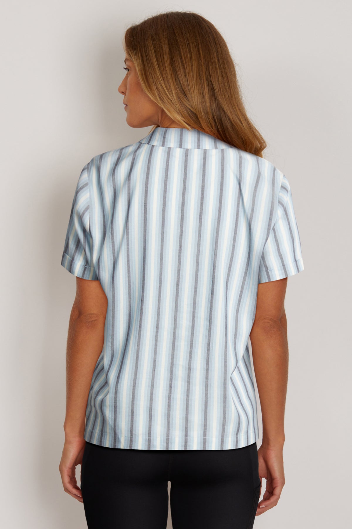 Mya Camp Button Up (Clear Sky Lilah Stripe)