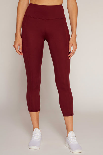 Drew Tummy Control Pocket Mid Calf (Zinfandel)