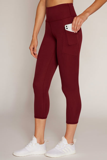 Drew Tummy Control Pocket Mid Calf (Zinfandel)