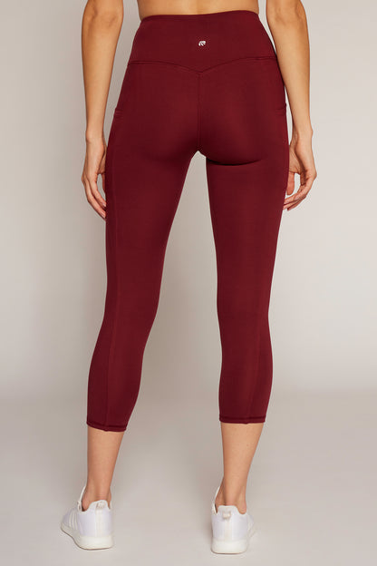 Drew Tummy Control Pocket Mid Calf (Zinfandel)