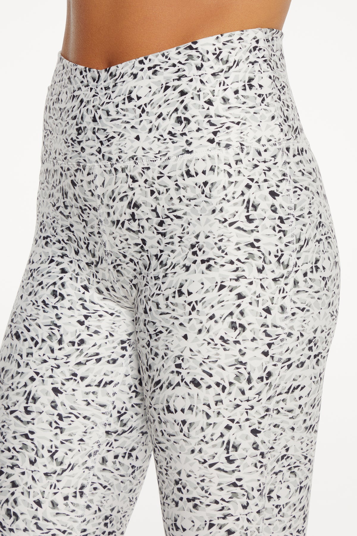 Lotus Zen Long Legging (White Kaleidoscope)