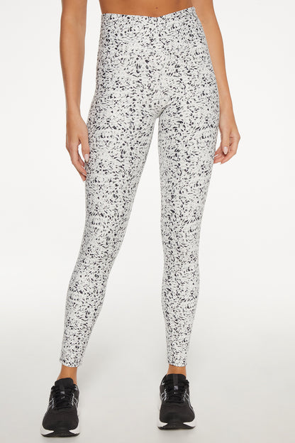 Lotus Zen Long Legging (White Kaleidoscope)