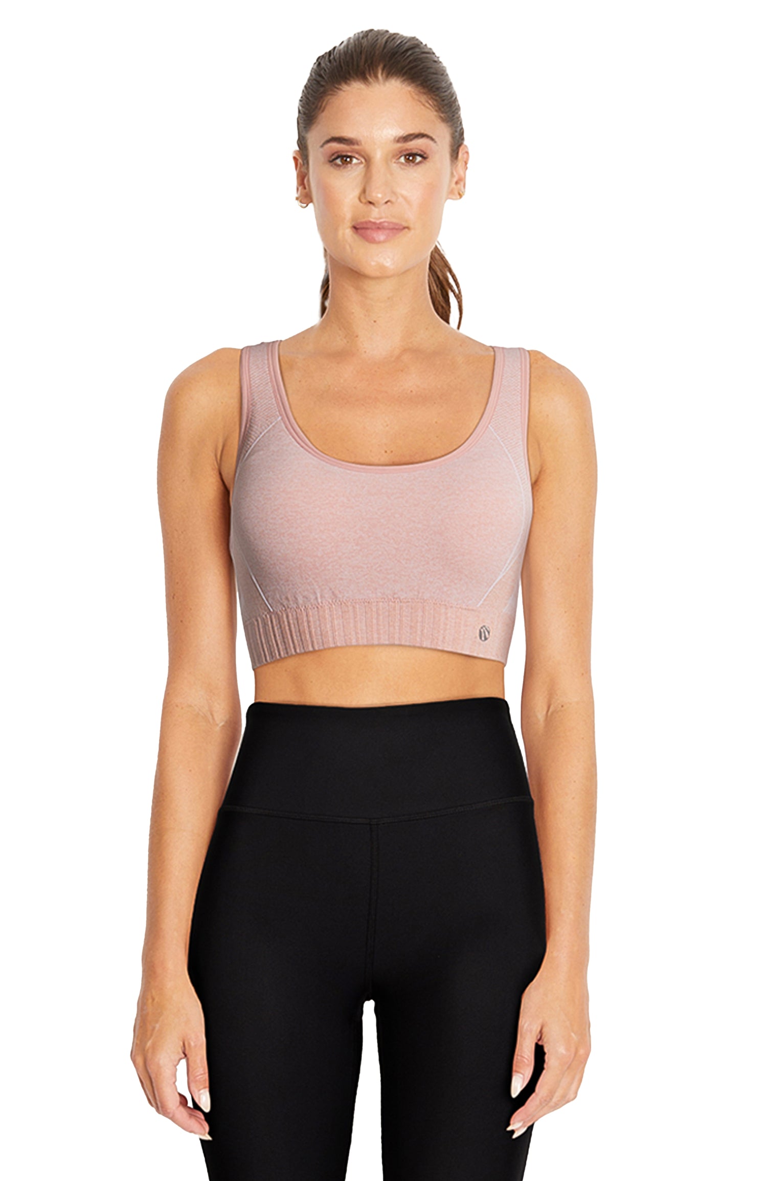 Geo Mesh Seamless Bra (Heather Blossom)